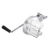 Top view of the manual noodle press dough chamber