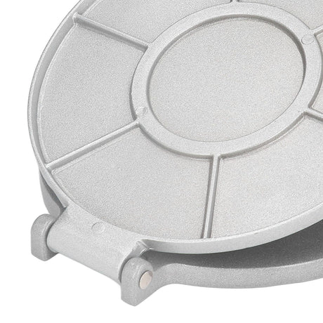 Aluminium alloy surface detail on the tortilla press