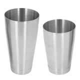 Langwarrin South weighted stainless steel Boston cocktail shaker on a bar counter