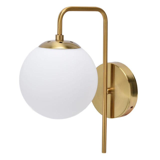 Frosted glass ball LED wall light