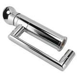 Basin tap fitted to a kitchen sink with water running
