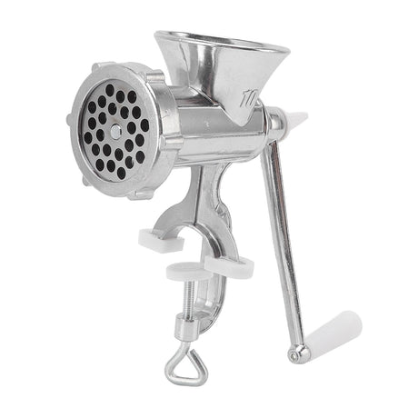 Crank handle fitted to the hand operated meat grinder