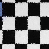 Black and white checkered door mat - view 7