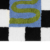 Black and white checkered door mat - view 8