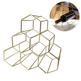 6 bottle metal countertop wine rack