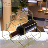 6 bottle metal countertop wine rack