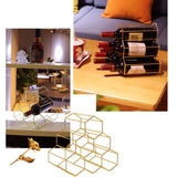 6 bottle metal countertop wine rack