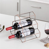 6 bottle metal countertop wine rack