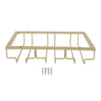 Gold metal under cabinet wine glass rack