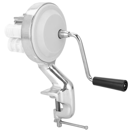 Macaroni maker dough chamber opening in stainless steel