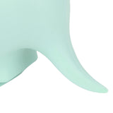 Silicone baby feeding bowl and spoon set with suction base in light green