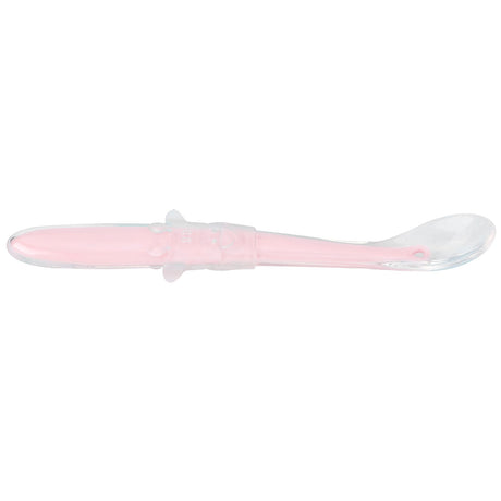 Silicone baby feeding bowl and spoon set with suction base in light green