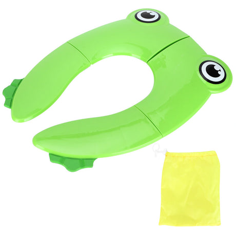 Green foldable travel potty training seat pad