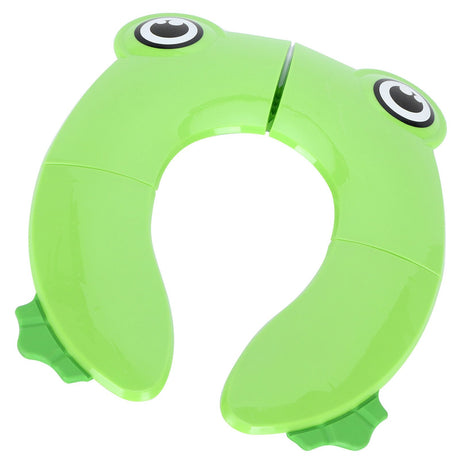 Green foldable travel potty training seat pad
