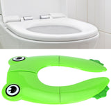 Green foldable travel potty training seat pad