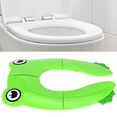 Green foldable travel potty training seat pad