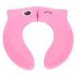 Pink foldable travel potty training seat pad