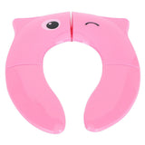 Pink foldable travel potty training seat pad