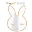Rabbit shaped acrylic decorative wall mirror for kids