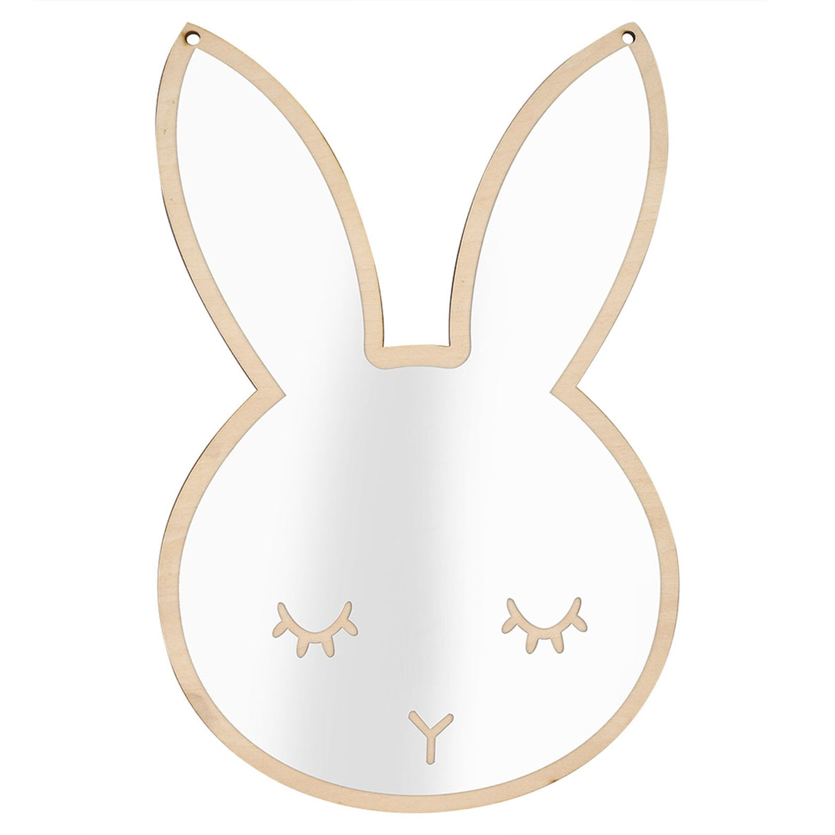 Rabbit shaped acrylic decorative wall mirror for kids