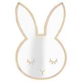 Rabbit shaped acrylic decorative wall mirror for kids