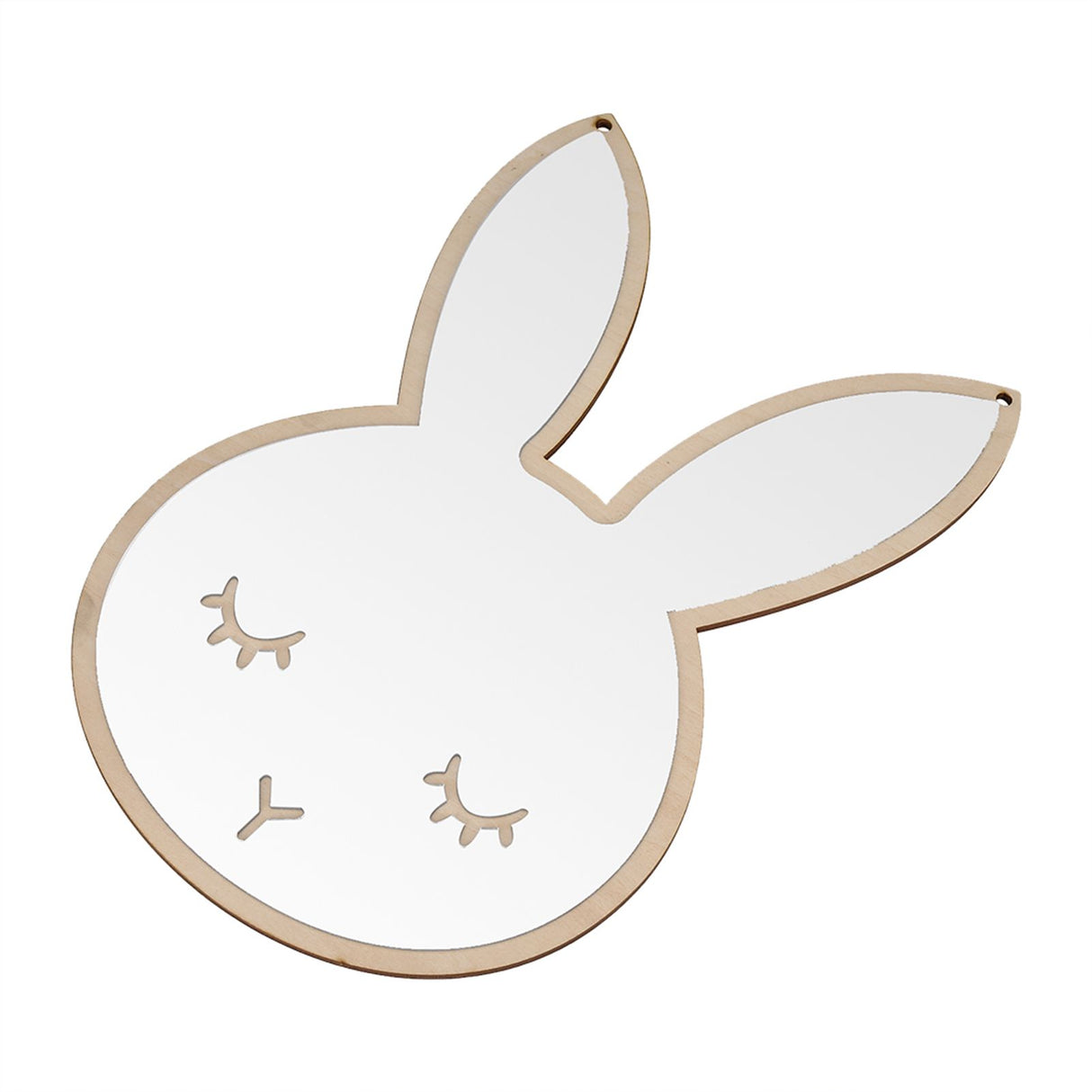 Rabbit shaped acrylic decorative wall mirror for kids