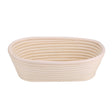 Handmade natural cane banneton bread proofing basket, oval