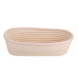 Handmade natural cane banneton bread proofing basket, oval