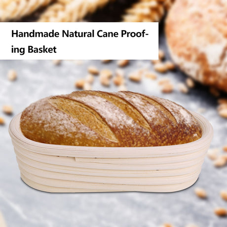 Unbleached cane proofing basket for artisan bread