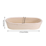 Natural rattan banneton with dough