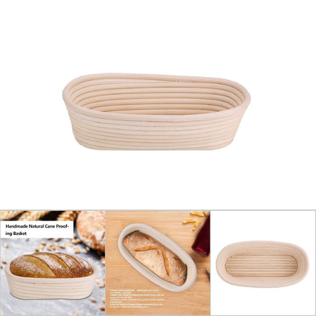 Natural cane banneton proofing basket