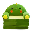 Kids foldable plush sofa with cartoon shape