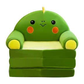 Kids foldable plush sofa with cartoon shape