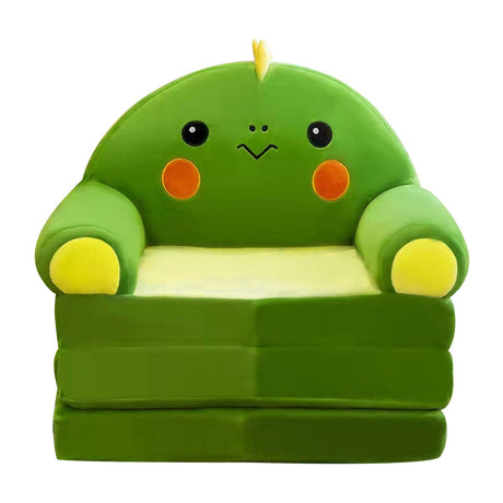 Kids foldable plush sofa with cartoon shape