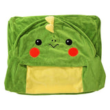 Kids plush sofa folded out into a flat bed