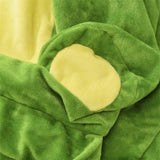 Kids foldable plush sofa back view