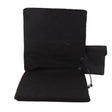Edith black padded heated stadium seat cushion