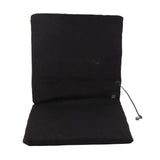 Edith Heated Seat Cushion, Foldable Stadium Pad with Backrest, 3 Heat Levels, Black