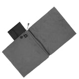 Edith Heated Seat Cushion, Foldable Stadium Pad with Backrest, 3 Heat Levels, Grey