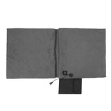 Edith Heated Seat Cushion, Foldable Stadium Pad with Backrest, 3 Heat Levels, Grey