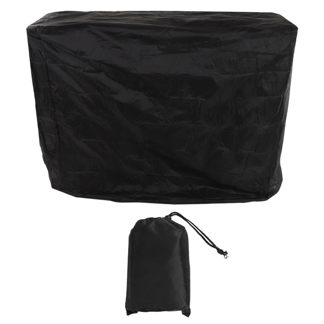 Waterproof Table Tennis Table Cover Drawstring 155 x 75 x 150cm Black