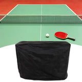 Waterproof Table Tennis Table Cover Drawstring 155 x 75 x 150cm Black