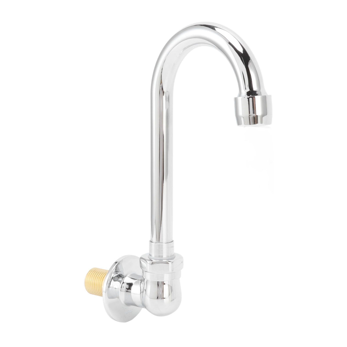 Front view of the stainless steel foot pedal basin tap