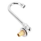 Outlet detail of the stainless steel foot pedal tap