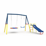 Kids swing set saucer swing detail