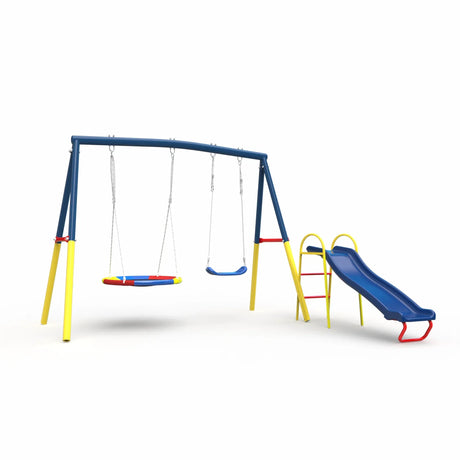 Kids swing set saucer swing detail