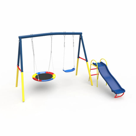 Kids swing set frame overview