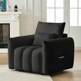 Vinaros 1 Seater Sofa, Black