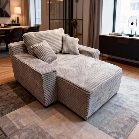 Salou 3 Seater Modular Sofa, Light Grey