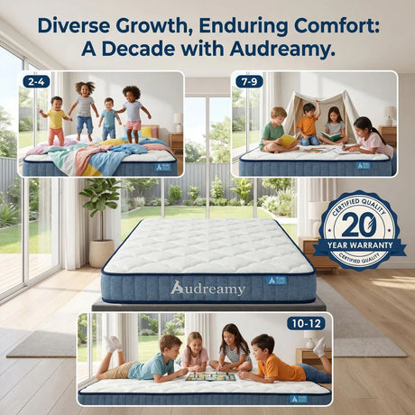Kids cool gel pocket spring mattress, firm, 15cm double